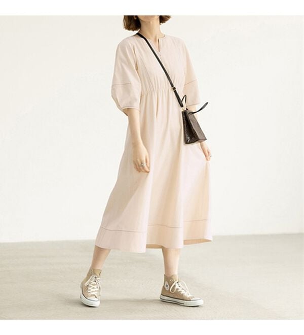 GeeRA（ジーラ）の「前後２ＷＡＹランタンスリーブフレアーワンピース（その他ワンピース）」｜詳細画像