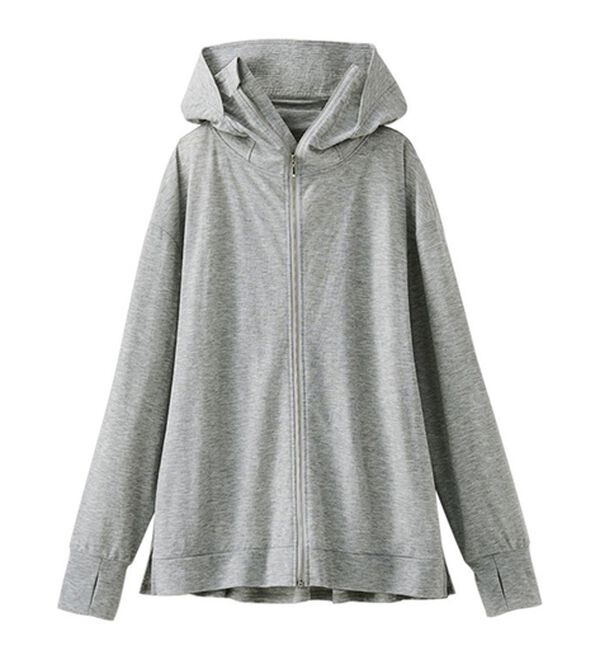 BELLUNA（ベルーナ）の「絶対に焼けたくない！後プリーツＵＶパーカー（パーカー）」｜詳細画像