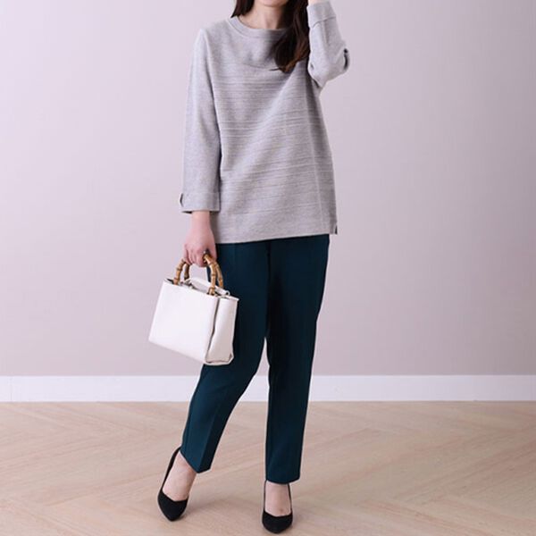 BELLUNA（ベルーナ）の「ミラノリブニットラメ使いプルオーバー（ニット・セーター）」｜詳細画像