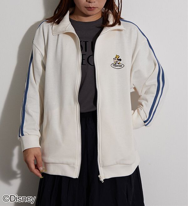 BELLUNA（ベルーナ）の「＜Ｄｉｓｎｅｙ＞【ミッキー＆ミニー】裏毛トラックジャケット（ブルゾン）」｜詳細画像