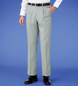 「【３本組】＜コムルヴァン・オム＞裾上げ済夏のモノトーンスラックス（メンズフルレングスパンツ）」｜詳細画像