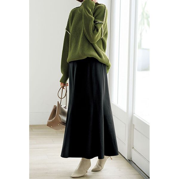 BELLUNA（ベルーナ）の「ゆるっと着映えるハンドステッチセーター（ニット・セーター）」｜詳細画像