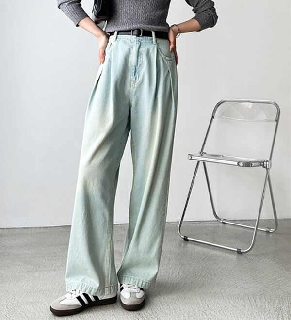 GeeRA（ジーラ）の「２タックワイドデニムパンツ（フルレングスパンツ）」｜詳細画像