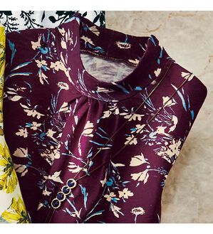 ルフラン（ルフラン）の「綿１００％スラブ素材プルオーバー（カットソー）」｜ボルドー系