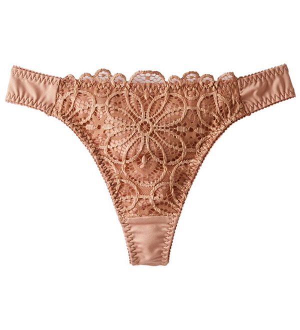 YU'NOW（ユナウ）の「レーシー脇高スッキリブラシリーズ　Ｔバック（ショーツ）」｜モカ