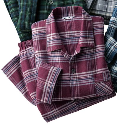 「日本製わたに包まれる無撚糸パジャマ（メンズルームウェア）」