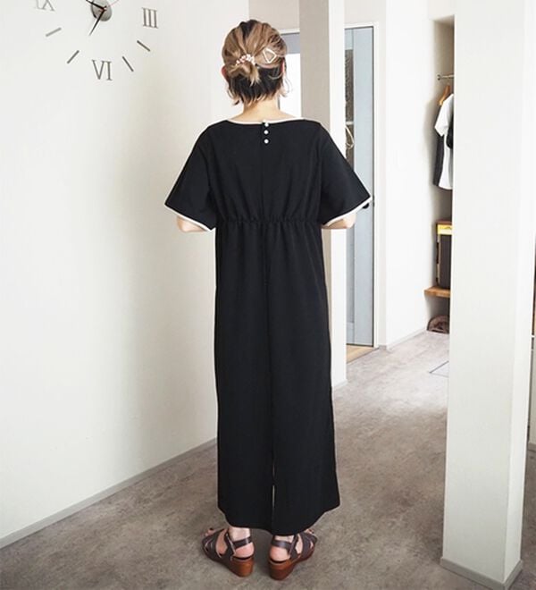 GeeRA（ジーラ）の「スリット入りフレアースリーブワンピース（その他ワンピース）」｜詳細画像