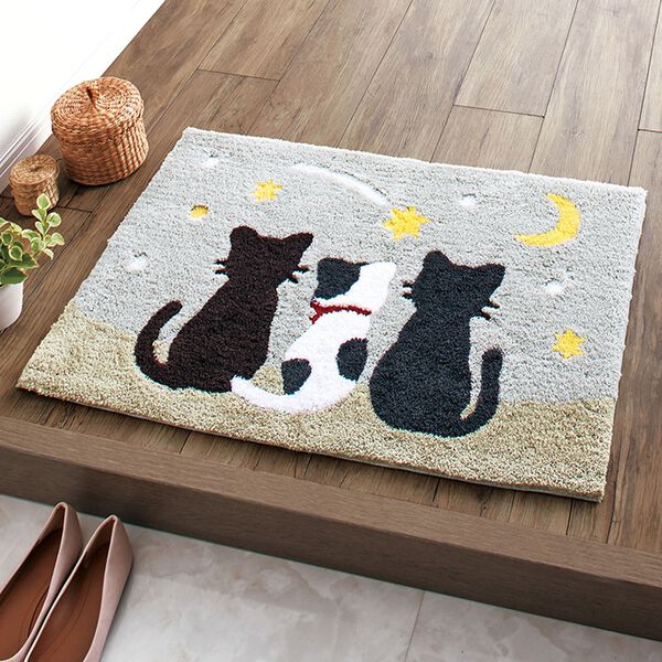 「かわいいアクリルフック玄関マット（玄関マット）」｜詳細画像