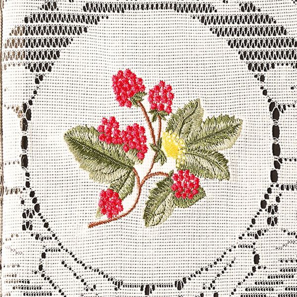 「ロング刺しゅうレースのれん（のれん・間仕切り・カフェカーテン）」｜詳細画像