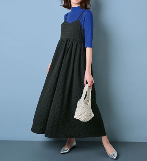 LIP SERVICE チェックジャガードアンサンブルニットワンピース