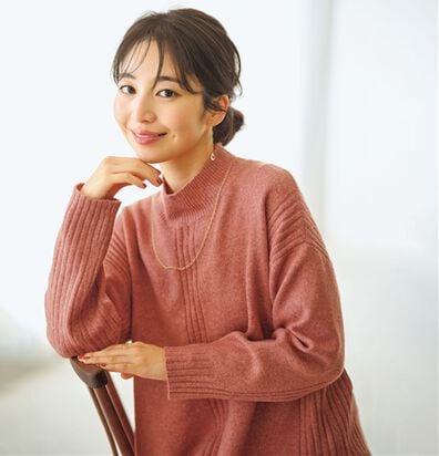 BELLUNA（ベルーナ）の「【快適Ｌａｂ．】洗える＆チクチクしにくい！ウール調ニットプルオーバー（ニット・セーター）」