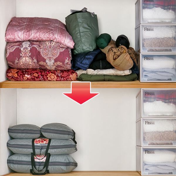 「竹炭消臭　圧縮収納ケース（その他日用品）」｜詳細画像