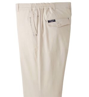 「＜ダンロップ・リファインド&times;コムルヴァン・オム＞７得アクティブチノパンツ（メンズフルレングスパンツ）」｜アイボリー