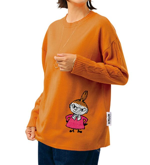 ルフラン（ルフラン）の「ムーミン　袖ケーブルセーター（ニット・セーター）」｜詳細画像