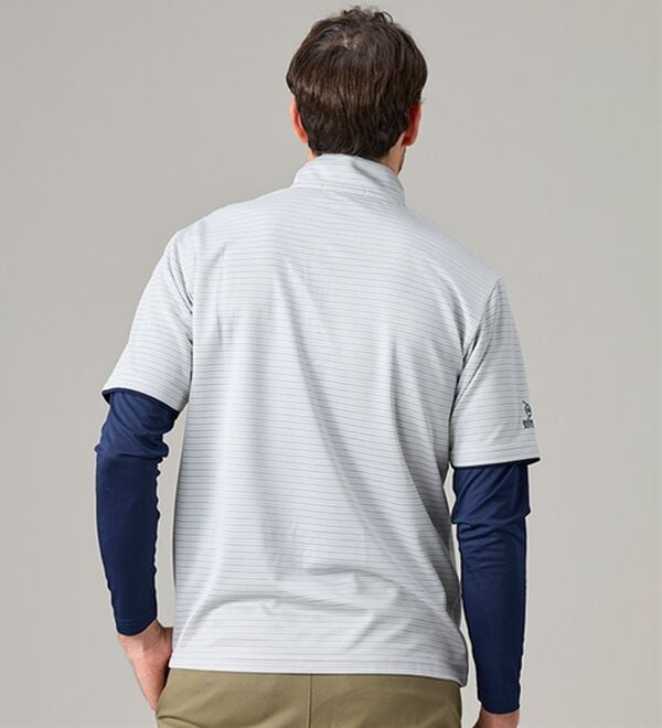 「＜ダンロップ・リファインド＞ハイネック＆ハーフジップ（メンズシャツ）」｜詳細画像
