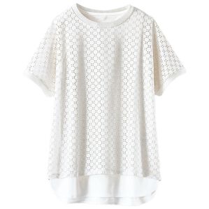 BELLUNA（ベルーナ）の「レース素材プルオーバーアンサンブル（アンサンブル）」｜アイボリー