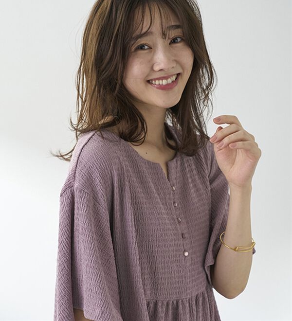 BELLUNA（ベルーナ）の「よく伸びてラク！ポコポコ着やせチュニック（チュニック）」｜詳細画像