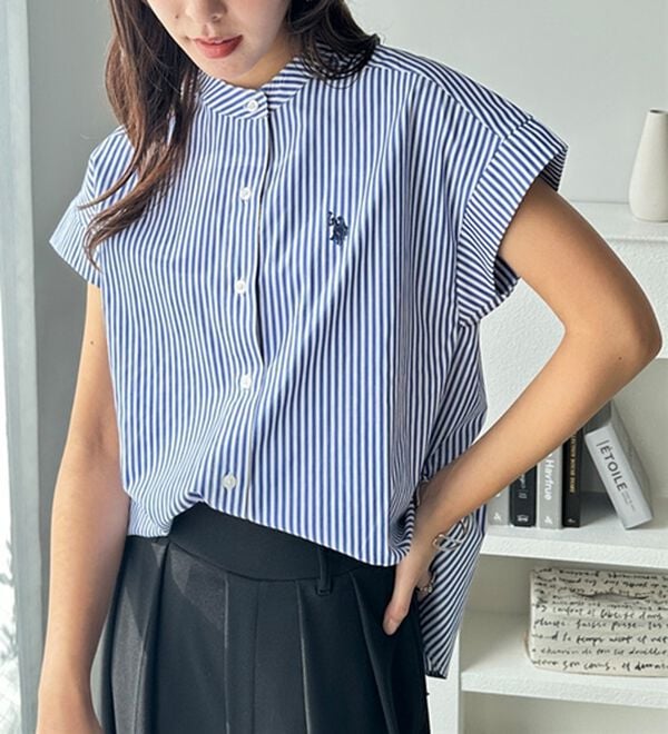 GeeRA（ジーラ）の「【ＵＳ．ＰＯＬＯ．ＡＳＳＮ】フレンチスリーブシャツ（シャツ）」｜詳細画像