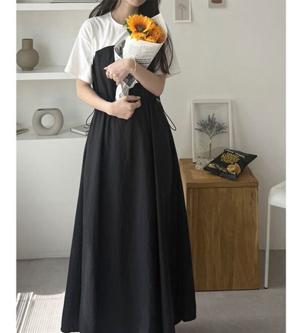 GeeRA（ジーラ）の「ハーフジップビスチェドッキングワンピース（その他ワンピース）」｜詳細画像