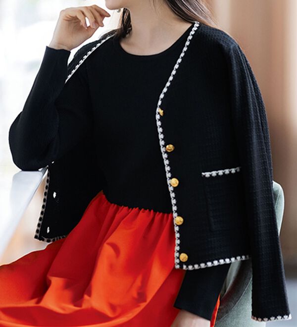 RANAN（ラナン）の「ニットドッキングワンピース（ドッキングワンピース）」｜詳細画像