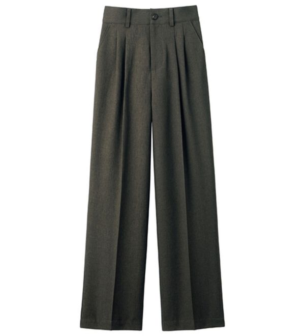 ルフラン（ルフラン）の「こ綺麗こなれたパンツ（フルレングスパンツ）」｜杢ブラウン