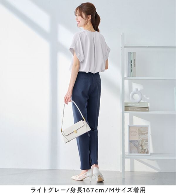 alotta（アロッタ）の「衿デザイン大人上品とろみブラウス（ブラウス）」｜詳細画像