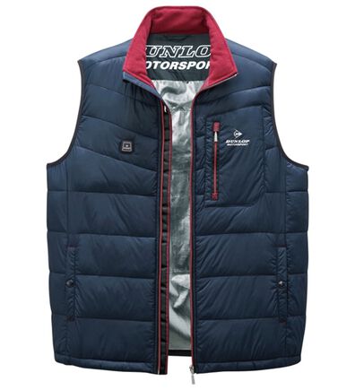 「＜ダンロップ・モータースポーツ＞秒・暖（すぐにあったか）ヒーター付ベスト（メンズベスト）」