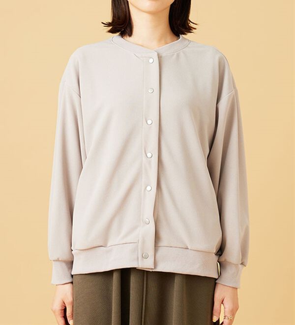 BELLUNA（ベルーナ）の「ストレッチジョーゼット素材カーディガン（その他カーディガン）」｜詳細画像