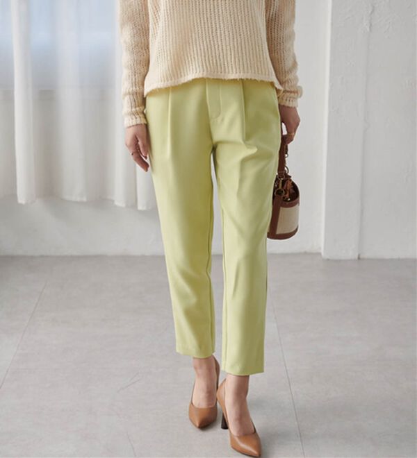 RANAN（ラナン）の「美脚シルエットクロップドパンツ（フルレングスパンツ）」｜詳細画像