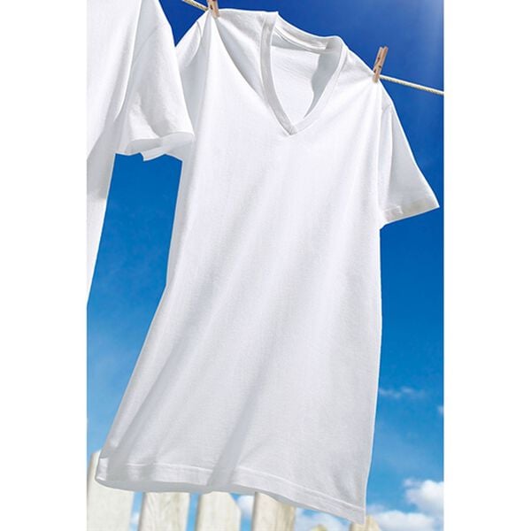 「【８枚組】綿１００％抗菌防臭インナー　Ｖ首半袖（メンズ肌着・インナーウェア）」｜詳細画像