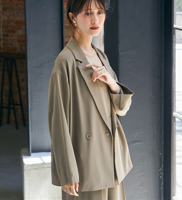 RANAN（ラナン）の「ジャケット＆サロペットドレスセット（パンツスーツ）」｜詳細画像