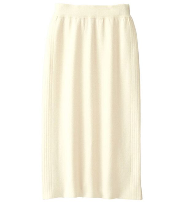 RANAN（ラナン）の「＜４つの機能付＞ニットタイトスカート（ロングスカート）」｜アイボリー