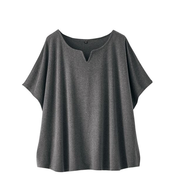 BELLUNA（ベルーナ）の「【2点セット】もちもち素材キーネックポンチョアンサンブル（アンサンブル）」｜詳細画像