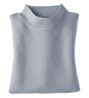 BELLUNA（ベルーナ）の「【選べる衿】肌に優しい綿１００％暖か発熱素材プルオーバー＜ベルホット　コットン＞（カットソー）」｜ブルーグレー