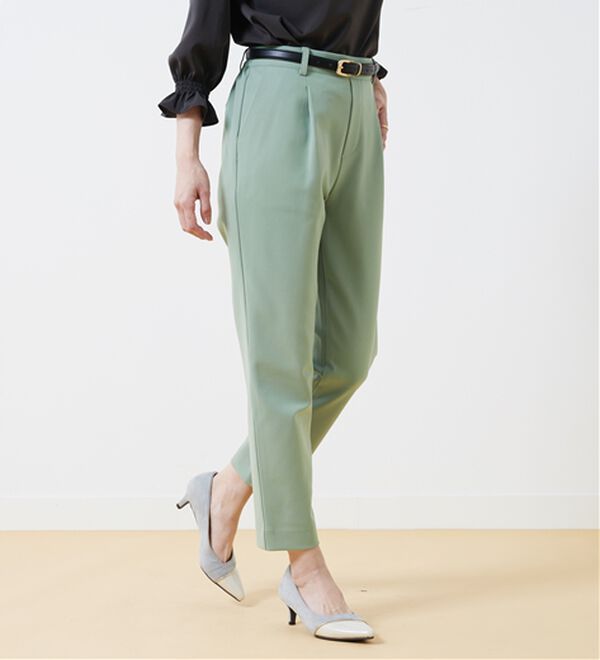 BELLUNA（ベルーナ）の「ツイルジャージー素材テーパードパンツ（テーパードパンツ）」｜詳細画像