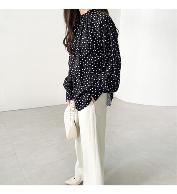 GeeRA（ジーラ）の「前後２ｗａｙボウタイブラウス（ブラウス）」｜詳細画像