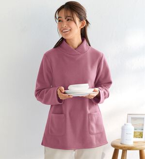 BELLUNA（ベルーナ）の「毎日着られる！快適フリースチュニック（チュニック）」｜ローズ