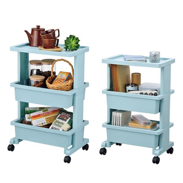 週末セール‼️ワゴン　トローリー　キッチンワゴン　コーヒーテーブル 日本製リセ テーブルワゴン3段＜キッチンワゴン・バスケット