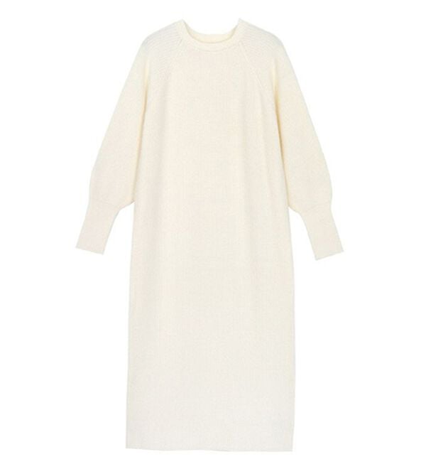 Pierrot（ピエロ）の「【Pierrot限定サイズ】パフスリーブロングニットワンピース（ニットワンピース）」｜詳細画像