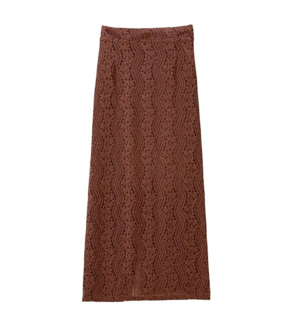 GeeRA（ジーラ）の「起毛レースタイトスカート（ロングスカート）」｜詳細画像