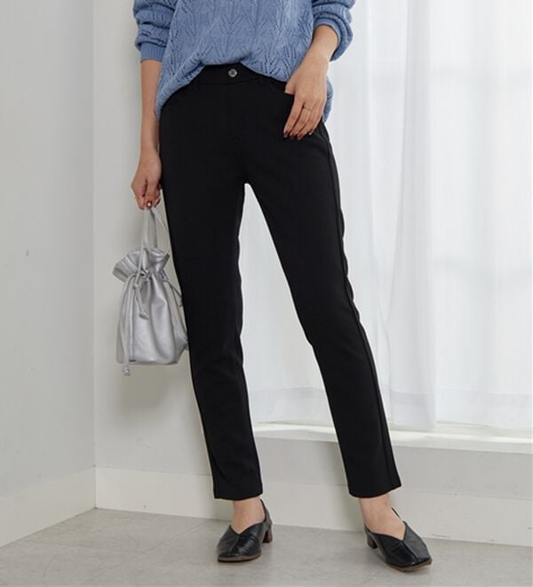 BELLUNA（ベルーナ）の「【選べる2丈】きれい見えボンディングスリムパンツ（フルレングスパンツ）」｜詳細画像