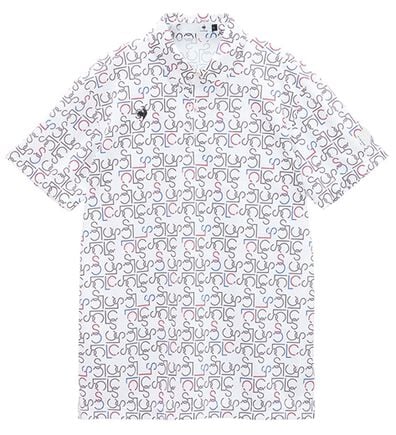 「＜ルコック＞モノグラム柄半袖シャツ（メンズシャツ）」