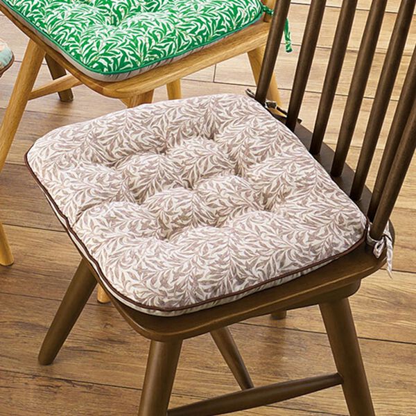 「日本製座り心地しっかり馬蹄型クッション（クッション・クッションカバー）」｜ブラウンリーフ