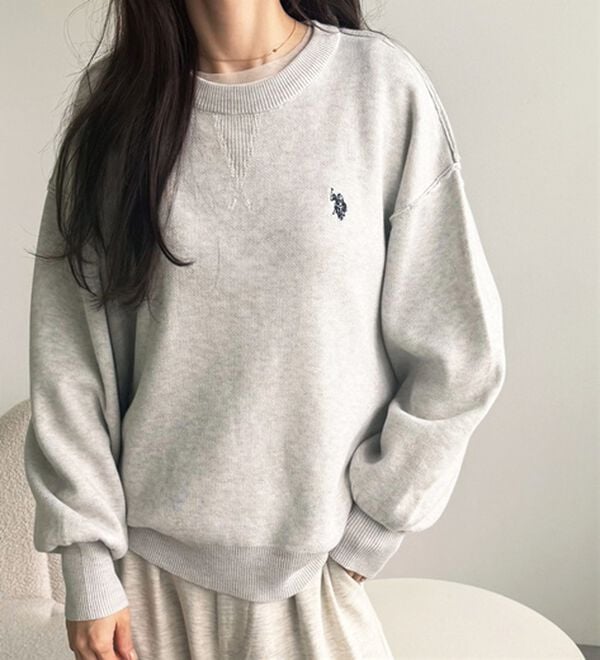 GeeRA（ジーラ）の「【U.S. POLO ASSN.】スウェットライクニット（ニット・セーター）」｜詳細画像