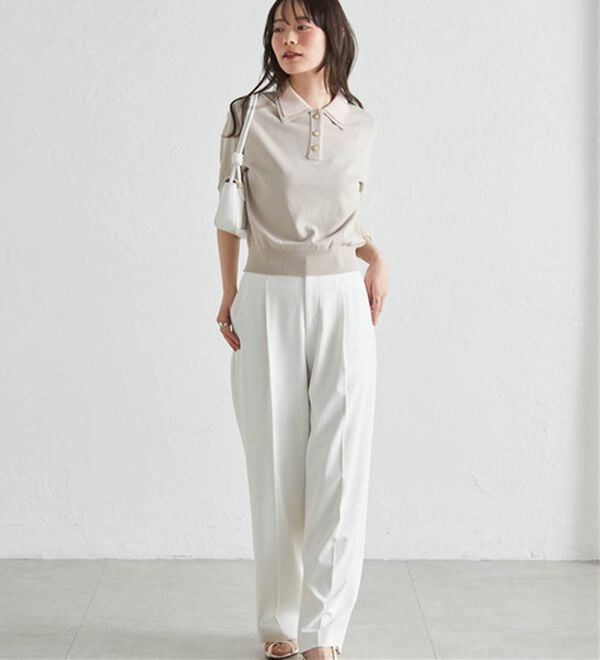 RANAN（ラナン）の「ダブルカラーポロニット（ニット・セーター）」｜詳細画像