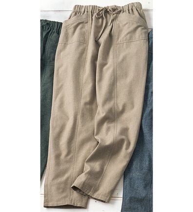 BELLUNA（ベルーナ）の「綿１００％やわらかゆるパンツ（フルレングスパンツ）」