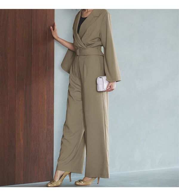 RANAN（ラナン）の「スリットスリーブオールインワン（オールインワン）」｜詳細画像