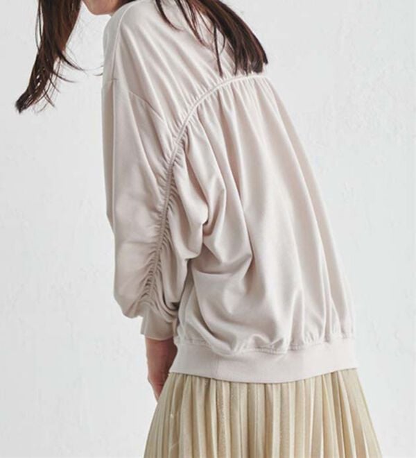 RANAN（ラナン）の「バックギャザーデザインスウェット（カットソー）」｜詳細画像