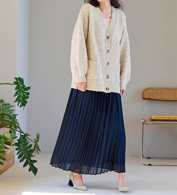 RANAN（ラナン）の「カラーオーバーカーディガン（ニットカーディガン）」｜詳細画像