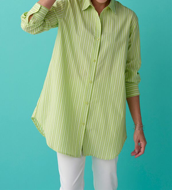 BELLUNA（ベルーナ）の「＜ＳＯＬＯＴＥＸ（Ｒ）＞ストレッチビッグシャツ（シャツ）」｜詳細画像